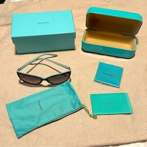 Tiffany & Co TF4089B 80553C Blue Sunglasses with Signature Accessories